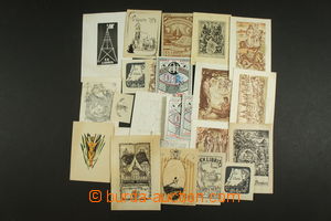 141932 - 1930-88 [COLLECTIONS]  EX LIBRIS  selection of 26 pcs of exl