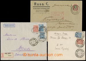 141970 - 1912-19 comp. 3 pcs of letters, from that 2x as Registered, 