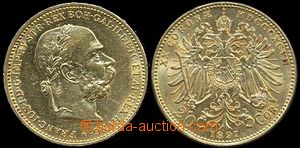 141998 - 1897 AUSTRIA-HUNGARY  Franz Joseph I. 20K, Au, 1/1