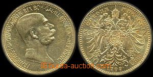 142001 - 1909 AUSTRIA-HUNGARY  Franz Joseph I. 10K, Au, Marschall, 1/