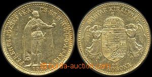 142002 - 1906 AUSTRIA-HUNGARY  Hungarian coining 10K, Au, K.B., 1/1
