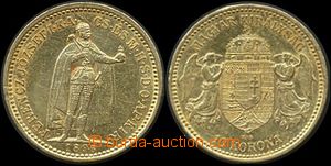 142004 - 1896 AUSTRIA-HUNGARY  Hungarian coining 10K, Au, K.B., 1/1