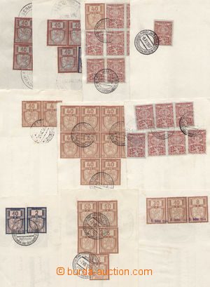 142009 - 1937-46 ČSR I.+II., ČaM  sestava 10ks kupeckých směnek, 