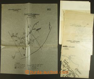 142162 - 1946 comp. 15 pcs of military maps army for taktický traini
