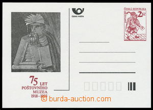 142382 - 1993 CDV2, Poštovní posel, s přítiskem PM2, 75 let Pošt