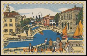142403 - 1913 WIEN - výstava ADRIA, oficiální pohlednice, litograf