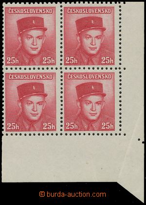 142489 - 1945 Pof.390, Londýnské vydání 25h karmínovočervená, 