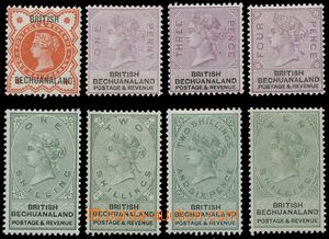 142560 - 1888 SG.9-10, 12-13, 15-17, 19, Queen Victoria ½P, 1P, 