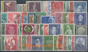 142623 - 1948-52 sestava ražených známek Berlín + SRN, počáteč