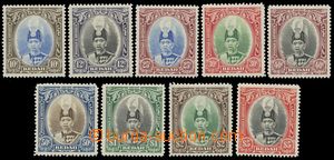 142644 - 1937 Mi.46-54; SG.60-68, Sultán Abdul Hamid Halim, série 9