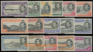 142645 - 1938 Mi.39-52; SG.38-47, George VI., set 16 pcs of stamps, l