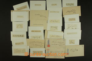 142850 - 1880-1930 [COLLECTIONS]  selection of 52 pcs of paper slips 