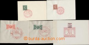142858 - 1939-43 sestava 5ks NL s britskými známkami a PR, mj. čer