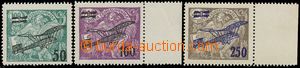 143128 -  Pof.L4-6, II. provisional air mail stmp., complete set, val