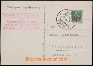 143160 - 1938 ASCH  postcard, A. Hitler - Reichsparteitag Nürnberg, 