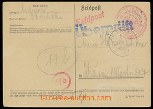 143262 - 1944 FP card - Italian campaign, FP-postmark 12.7.44, red do