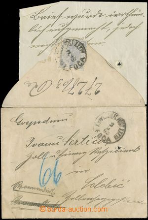 143349 - 1902 ÚŘEDNĚ OTEVŘENÝ DOPIS  dopis do Čelebići vyfr. z