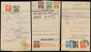 143356 - 1943-44 comp. 3 pcs of reply forms with issue II., 1x label 