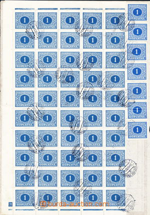 143472 - 1939 SOUBĚŽNÉ  zúčtovací arch, poplatky uhrazeny soub