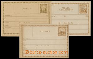 143498 - 1938 CPL2A-C, Ornament 15h, comp. 3 pcs of mailing cards, al