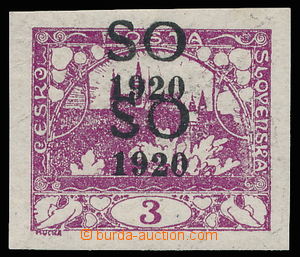 143529 -  Pof.SO2, 3h violet, well centered, very shifted double over