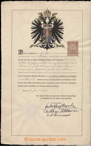 143537 - 1906 Kancléř velkopřevorství pro české a rakouské zem