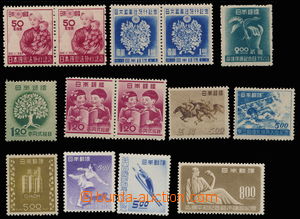 143597 - 1947-49 comp. of 11 issues, contains Mi.378A-379A (2x), 382,