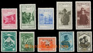 143637 - 1931-34 Mi.413-417, Scouts, 468-473, Scout camp Mamaia; c.v.