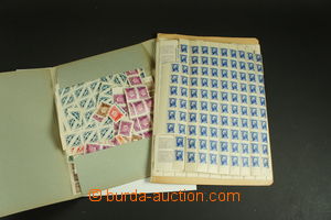 143714 - 1939-44 [SBÍRKY]  sbírka půlarchů i menších bloků s D