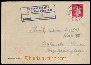 143738 - 1944 KT RAVENSBRÜCK > BUCHENWALD  dopis do KT Buchenwald na