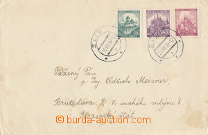 143751 - 1939 ÚŘEDNĚ OTEVŘENÝ DOPIS  dopis na Slovensko vyfr. zn