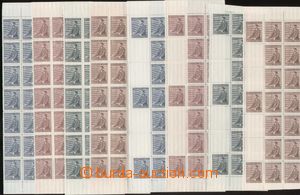 143846 - 1942 Pof.74-77, Hitler, complete set P+L bands with coupons,