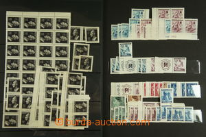 143895 - 1939-44 [COLLECTIONS]  comp. of stamps and part/-s blocks, v