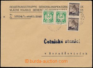 143903 - 1942 hlavičkový dopis Vládní vojsko vyfr. smíšenou fra