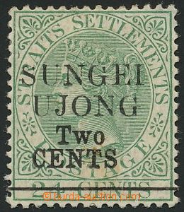143964 - 1891 SG.47, Královna Viktorie 24C zelená , přetisk 2C na 