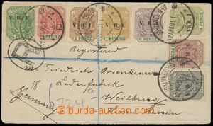 143988 - 1901 dopis do německého Weilburgu vyfr. 8ks zn. SG.226-233