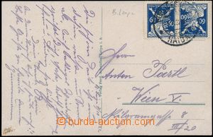 144055 - 1922 postcard to Austria, with issue Chainbreaker 60h blue, 