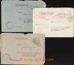 144068 - 1946-47 HAVLÍČKŮV BROD  comp. 3 pcs of letters from POW c