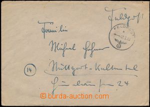 144081 - 1945 FIELD POST/ GERMANY  letter German FP near/in/at ozvobo