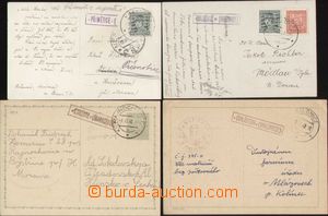 144083 - 1939-40 comp. 4 pcs of entires with forerunner cancel. Czech