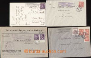 144084 - 1940-44 comp. 3 pcs of letters and 1 pcs of postcard with po