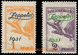 144112 - 1931 Mi.478-479, overprint Zeppelin 1931, certificate Sieger