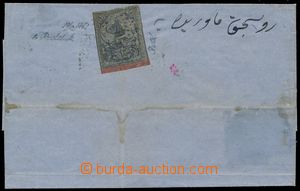 144121 - 1863 skládaný dopis z Damašku vyfr. zn. Mi.2, datováno 1