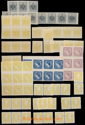 144125 - 12 REPRINTS  I.-III. issue, Newspaper stamps, comp. of stamp