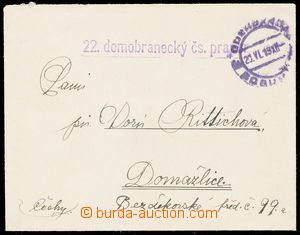 144133 - 1919 TĚŠÍNSKO dopisní obálka PP malého formátu, DR OD