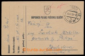 144136 - 1939 FP card, FP-postmark 12b/ 20.IX.39, campaign against Po