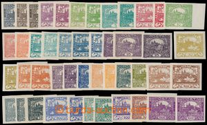 144304 -  Pof.1-26, selection of imperforated stmp, various shades, s