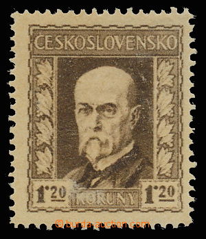 144311 - 1926 ZT Pof.CDV33, zn. Masaryk 1,20Kč, emise vydání pro d