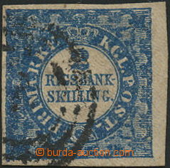 144395 - 1852 Mi.2 II., 2S blue RIGSBANK-SKILLING, Thiele, plate 2, p