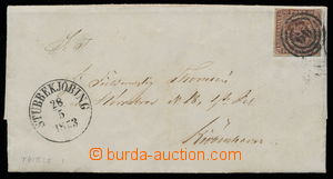 144421 - 1853 skládaný dopis vyfr. zn. Mi.1 II. (Fire R.S.B.), Thie